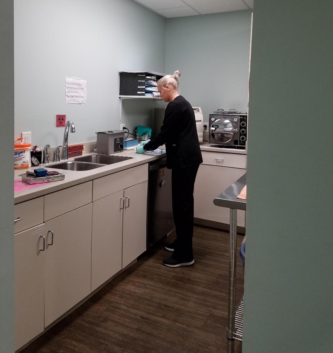 Prep station in dental office | Azalea Dental